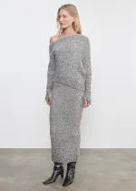 Enza Costa Boucle Knit Slouch Sweater (2)