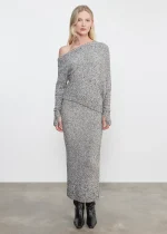 Enza Costa Boucle Knit Slouch Sweater (3)