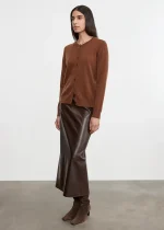 Enza Costa Cashmere Crew Cardigan Sweater Hazel (2)