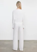 Enza Costa Cashmere Drawcord Pant White (1)