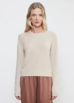 Enza Costa Cashmere Easy LS Crew Sweater (4)