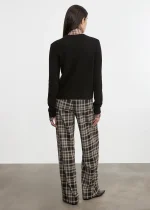 Enza Costa Cashmere Easy LS Crew Sweater Black (1)