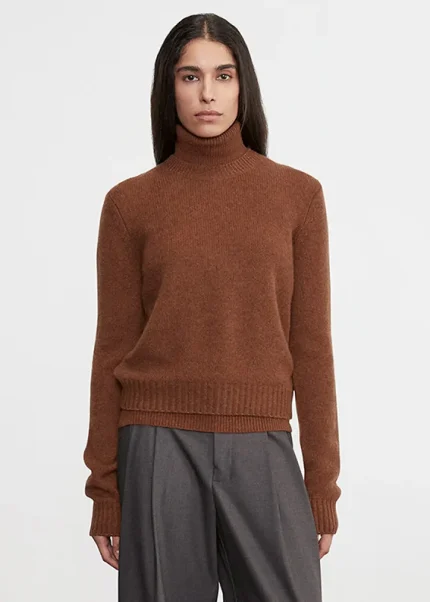 Enza Costa Cashmere Easy LS Crew Sweater Hazel (1)