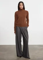 Enza Costa Cashmere Easy LS Crew Sweater Hazel (3)