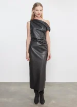 Enza Costa Leather Sculpted Dress (2)