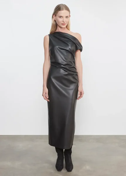 Enza Costa Leather Sculpted Dress (2)
