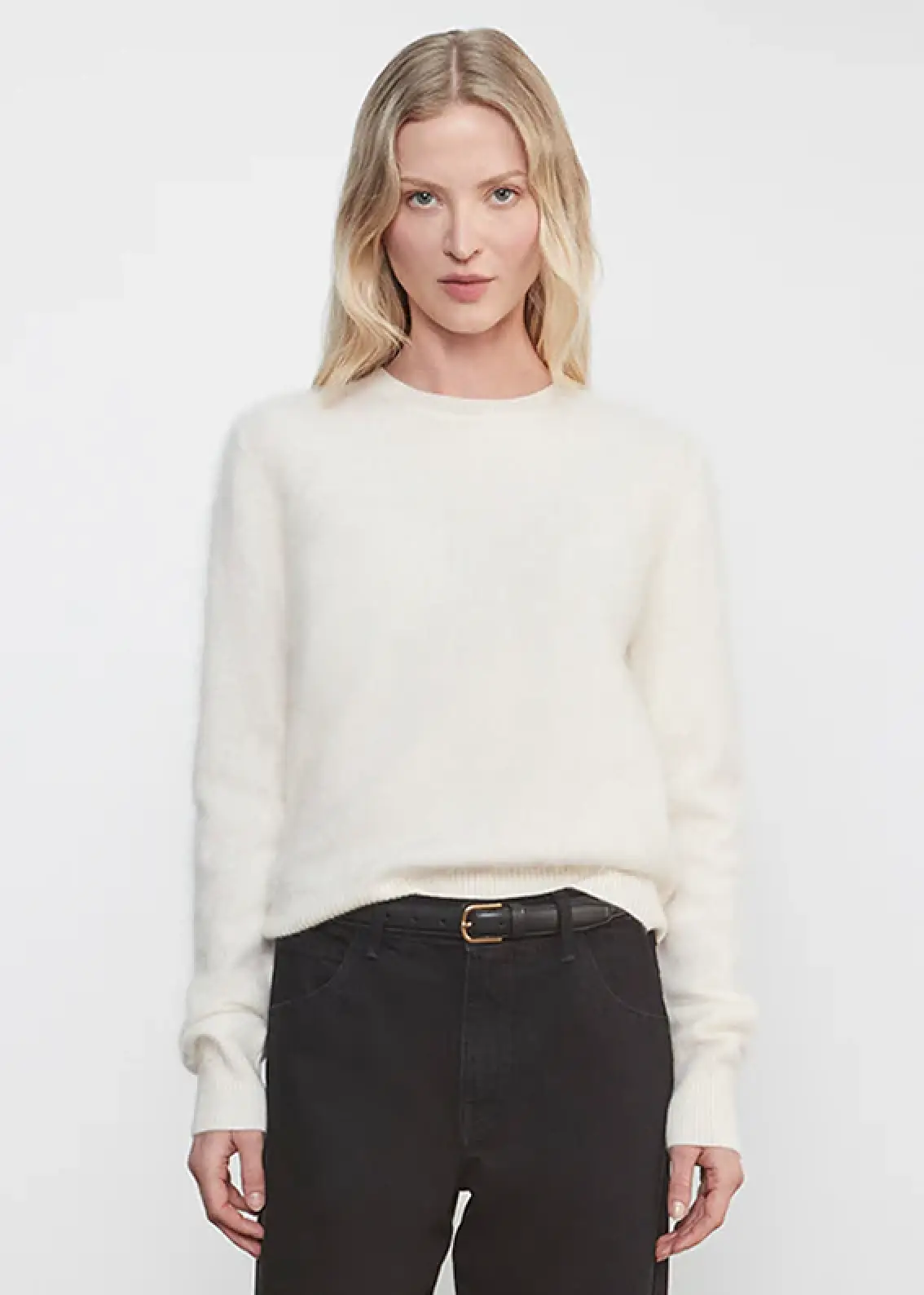 Enza Costa Longhair Cashmere Easy Crew Sweater (4) Enza Costa Longhair Cashmere Easy Crew Sweater (4)