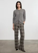 Enza Costa Relaxed Plaid Pants (1)