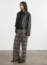 Enza Costa Relaxed Plaid Pants (3)