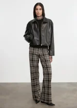 Enza Costa Relaxed Plaid Pants (4)