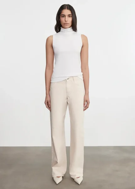 Enza Costa Relaxed Straight Leg Jean Beige (5)