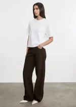 Enza Costa Relaxed Straight Leg Jean Coffee Bean (2)
