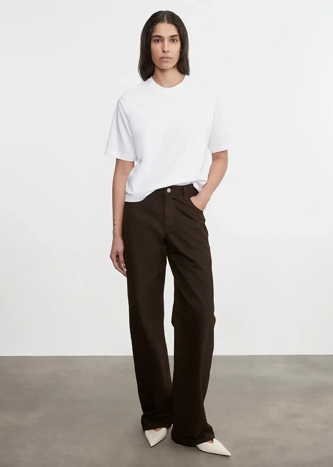 Enza Costa Relaxed Straight Leg Jean Coffee Bean (3) Enza Costa Relaxed Straight Leg Jean Coffee Bean (3)