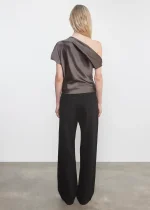 Enza Costa Silk Satin Asymmetrical Drape Top (1)