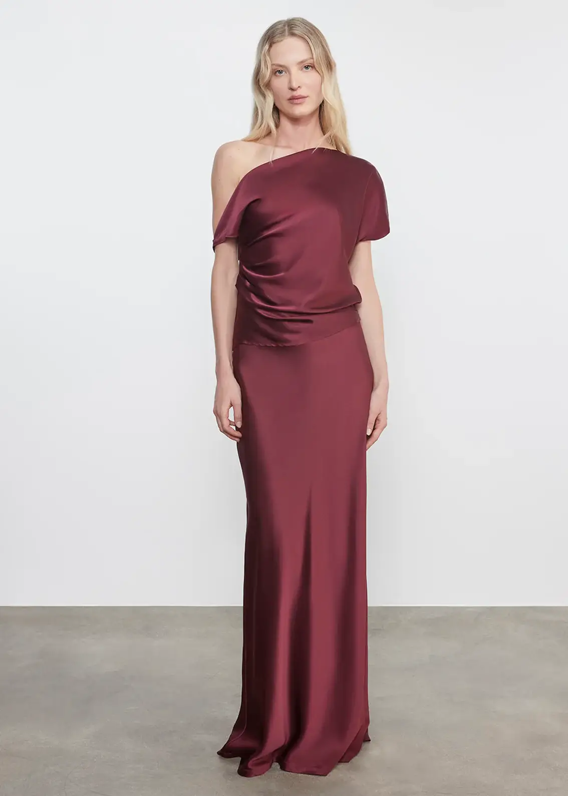 Enza Costa Silk Satin Full Length Skirt (3) Enza Costa Silk Satin Full Length Skirt (3)
