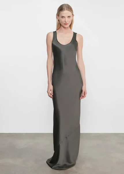 Enza Costa Silk Satin Tank Dress (2)