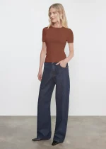 Enza Costa Supima Cotton New Classic SS Tee (2)