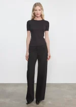 Enza Costa Supima Cotton New Classic SS Tee Black (3)