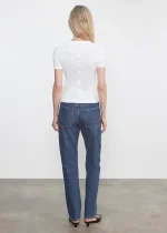 Enza Costa Supima Cotton New Classic SS Tee White (1)