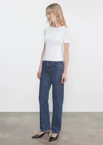 Enza Costa Supima Cotton New Classic SS Tee White (2)