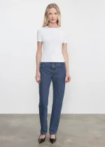 Enza Costa Supima Cotton New Classic SS Tee White (3)