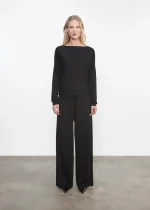 Enza Costa Tissue Cashmere Dolman Sweater (3)