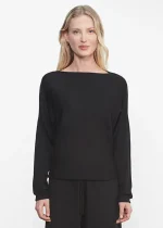 Enza Costa Tissue Cashmere Dolman Sweater (4)