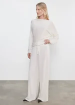 Enza Costa Tissue Cashmere Dolman Sweater Undyed (2)