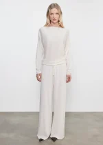 Enza Costa Tissue Cashmere Dolman Sweater Undyed (3)