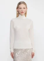 Enza Costa Tissue Cashmere Turtleneck Sweater (3)